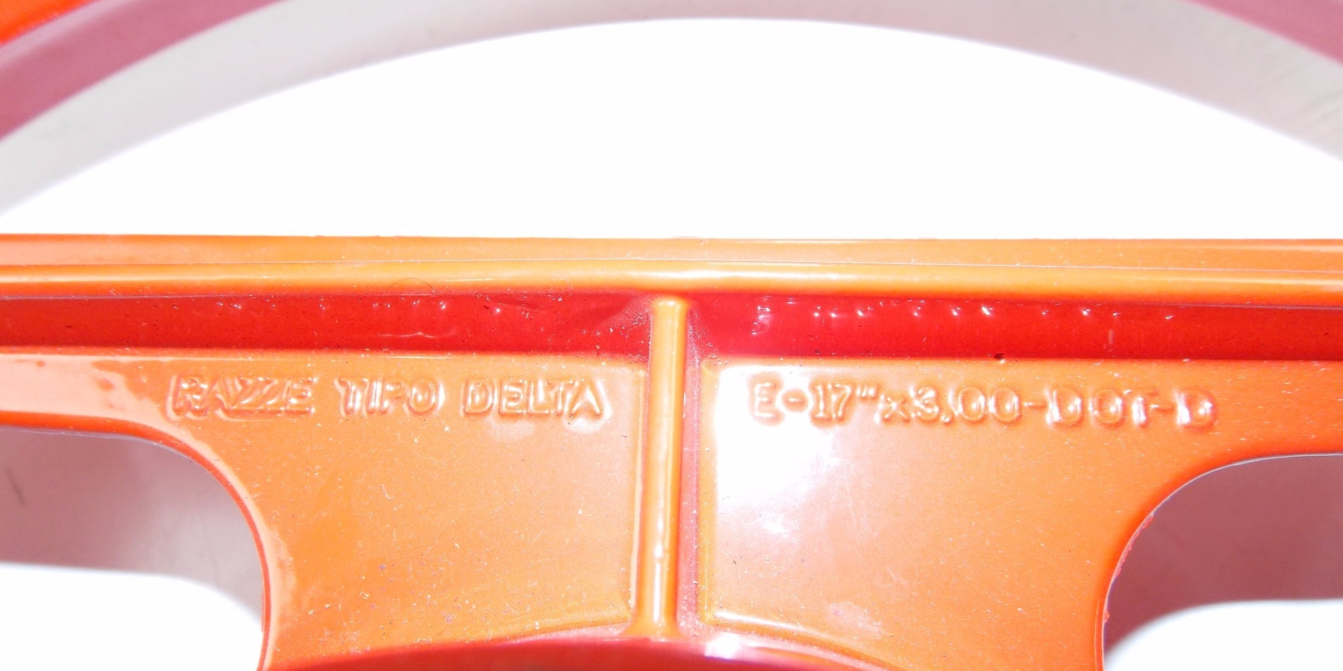 CAGIVA 1987-92 FRECCIA 125 17"x3.00 ALLOY DELTA SPOKE RED RIM GRIMECA 80A053669 - MotoRaider