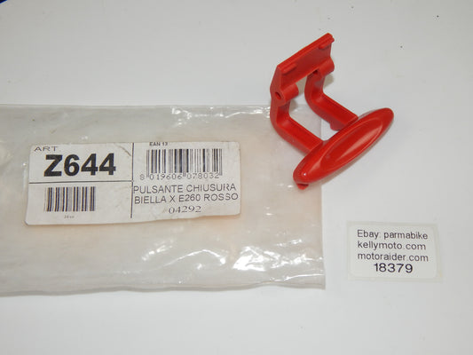 GIVI TOP CASE LUGGAGE CLOSING PUSH BUTTON RED PLASTIC FORK CRANK Z644 - MotoRaider