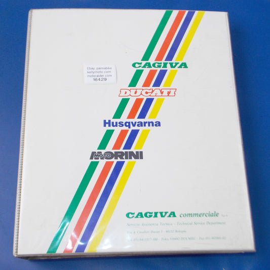 OEM DUCATI DEALER 1991 400ss JUNIOR '91 350 SPORT WORKSHOP MANUAL BOOK CAGIVA - MotoRaider