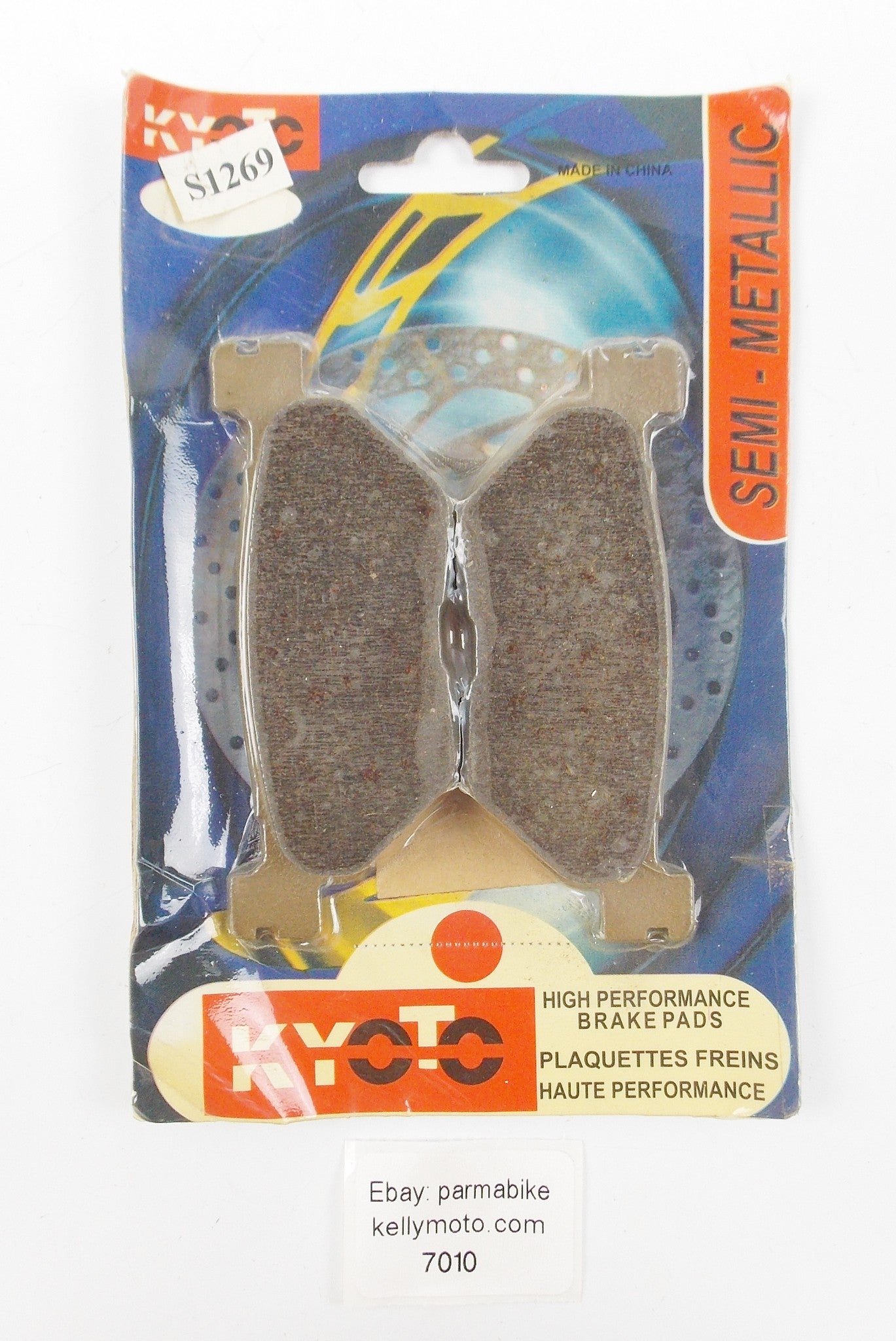 KYOTO 2002-03 YAMAHA T-MAX 500 2012-17 T-MAX 530 BRAKE PADS REAR WHEEL S1269 - MotoRaider
