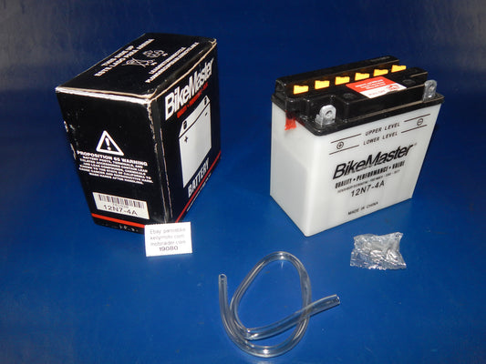 BIKE MASTER MOTORCYCLES BATTERY 12N7-4A SNOWMOBILE QUAD MOPED ATV - MotoRaider