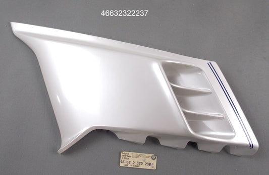 1990-92 BMW K100RS PERLSILBER BLUE STRIPING FAIRING PANEL LOWER LEFT 46632322237 - MotoRaider