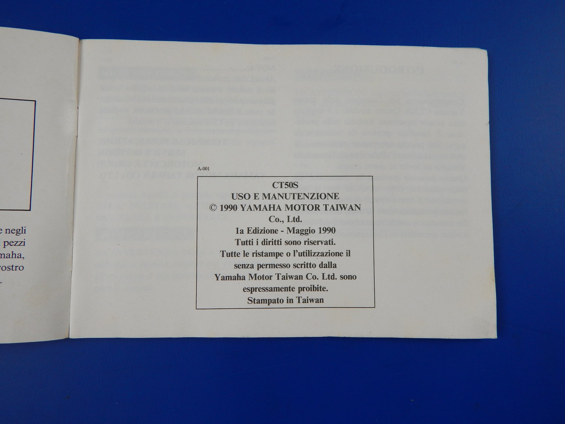 1990 YAMAHA CT50S USER OWNER MANUAL BOOK  3NT-F8199-W3 VINTAGE - MotoRaider