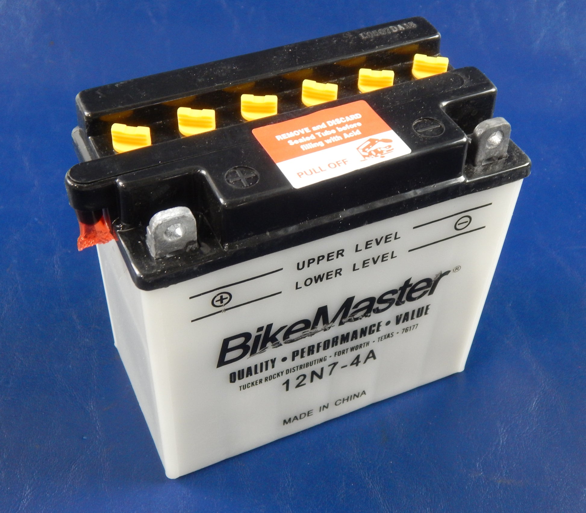 BIKE MASTER MOTORCYCLES BATTERY 12N7-4A SNOWMOBILE QUAD MOPED ATV - MotoRaider