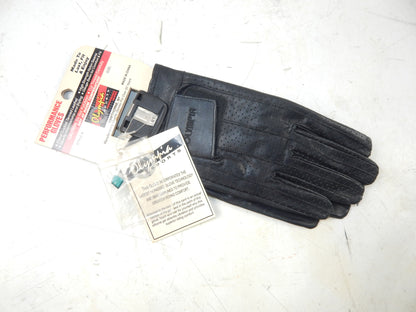 OLYMPIA SPORT LADIES PERFORMANCE LEATHER GLOVES SIZE SMALL BLACK MOTORYCLES ATV - MotoRaider