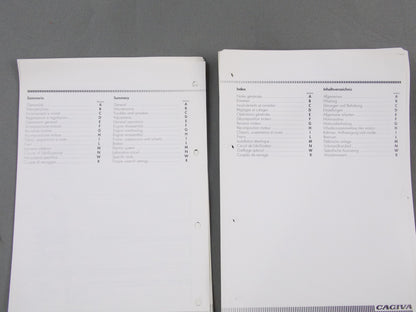 CAGIVA CANYON 600 WORKSHOP MANUAL BOOK FRENCH, ENGLISH, ITALIAN 800082598 - MotoRaider