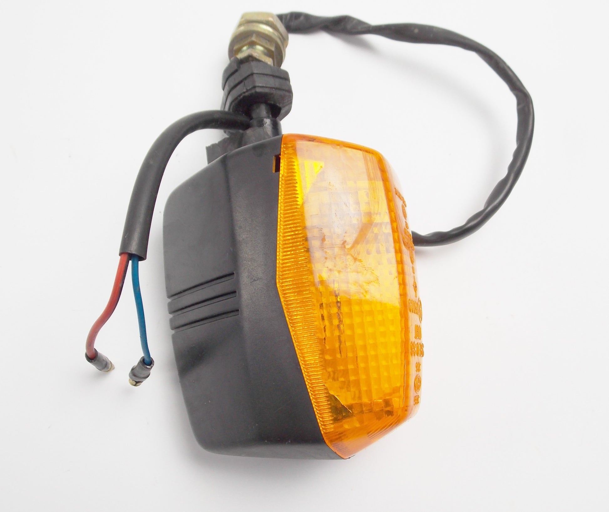 1986 CAGIVA 125 ELEFANTRE REAR RIGHT TURN SIGNAL BLINKER INDICATOR AMBER LENS - MotoRaider