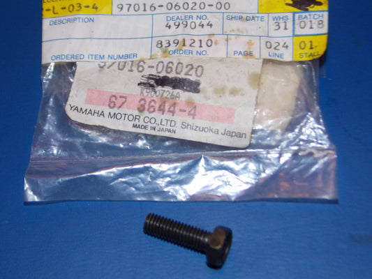 NOS YAMAHA 1970-2121 TW200 SW396 EW433 GP292 SL433 MOUNTING BOLT 97016-06020 - MotoRaider