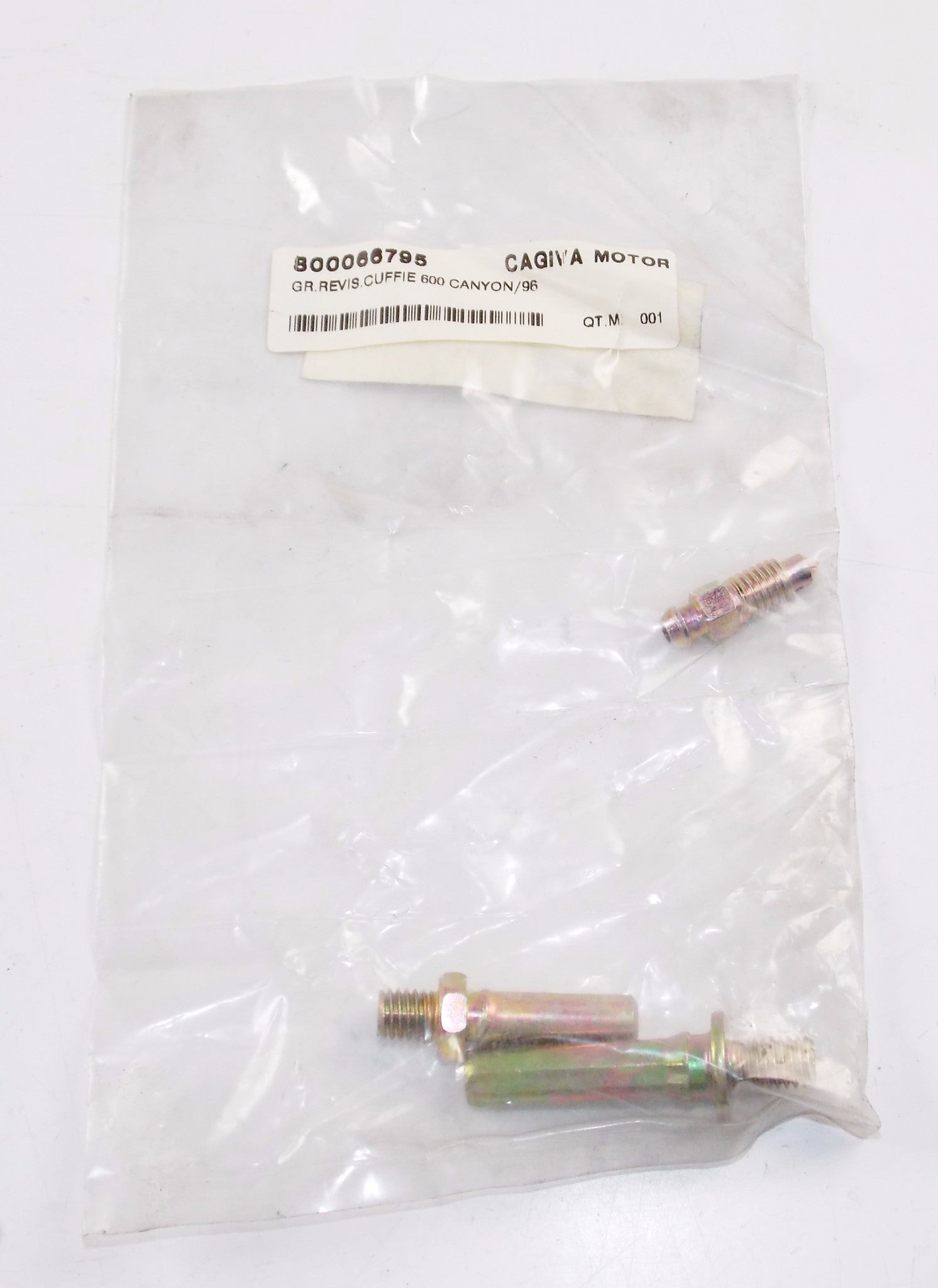 NOS OEM CAGIVA 1990-1998 CANYON 600 ELEFANT 750 CAPS REVISION SET 800066795 - MotoRaider