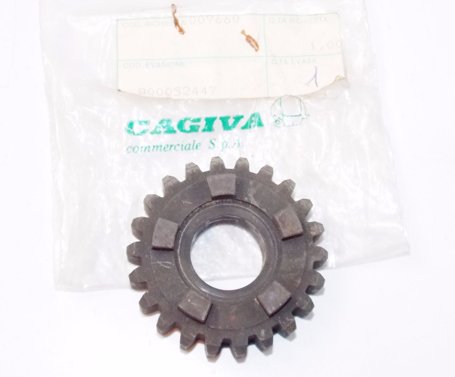 NOS OEM CAGIVA 87-99 125 BLUES CRUISER FRECCIA COUNTER SHAFT GEAR 6th 800052447 - MotoRaider