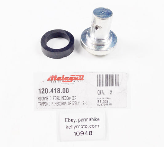 OEM MALAGUTI 2008-09 GRIZZLY 12 RUBBER BUMPER FORK END STOP 120.418.00 12041800 - MotoRaider