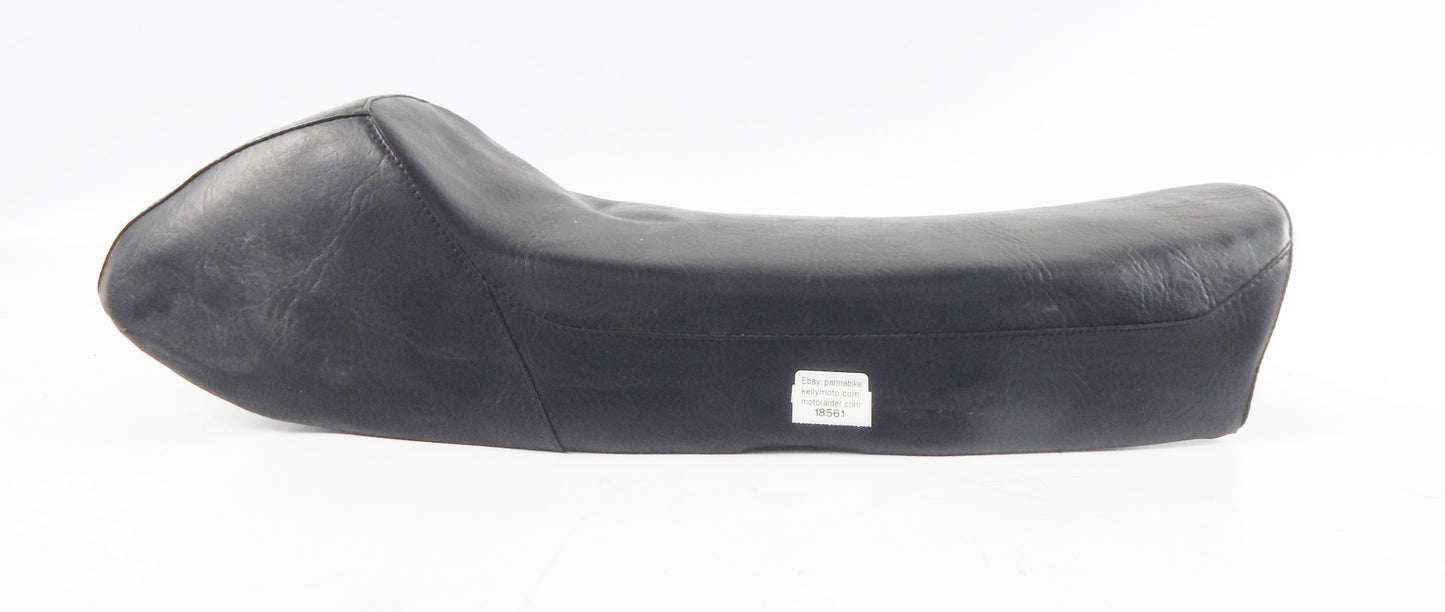 GA-MAN YAMAHA BLACK SADDLE SEAT L=22" W=10" CAFÉ RACER RD VINTAGE ITALY - MotoRaider