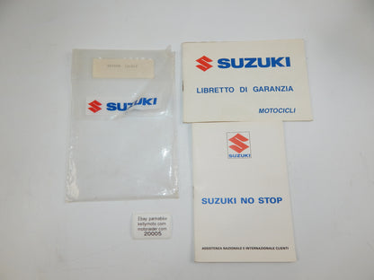 1990's SUZUKI GN250M WARRANTY BOOK ITALIAN VINTAGE MOTORCYCLE - MotoRaider
