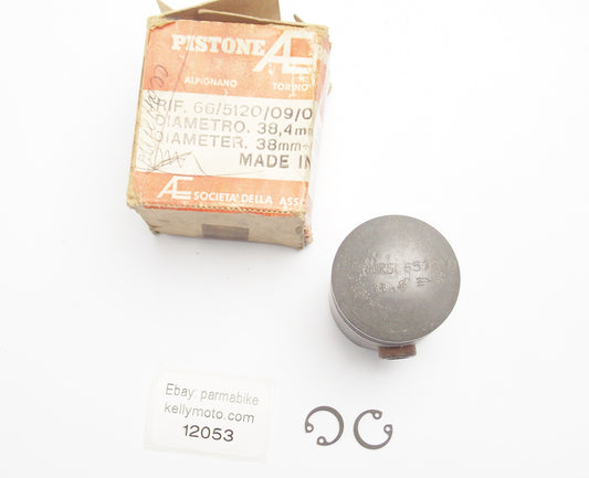 NOS BORGO 66/5120/0 PISTON + PIN + CLIPS D. 38.4 INNOCENTI MOTOR LAMBRETTA - MotoRaider