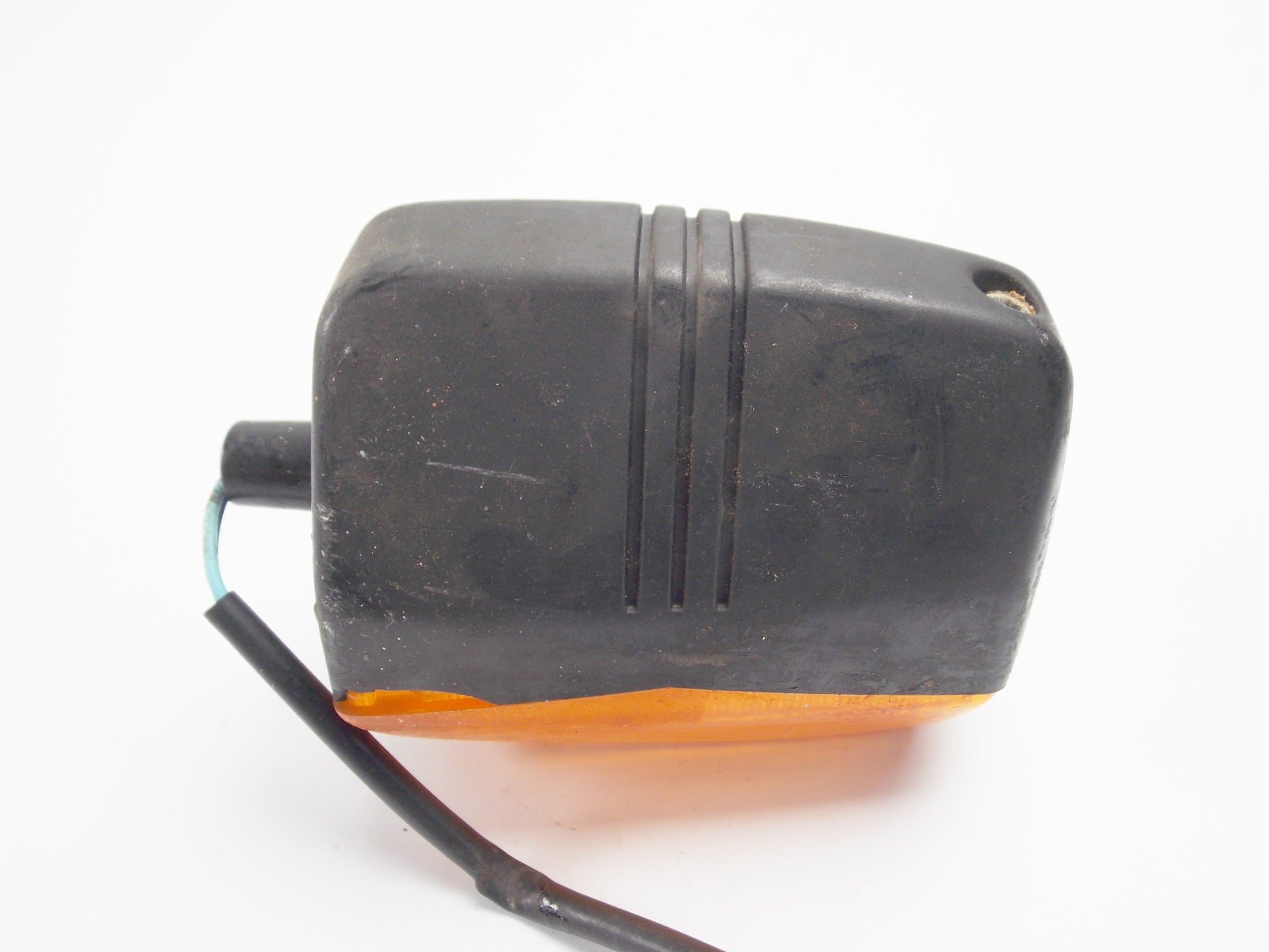 1986 CAGIVA 125 ELEFANTRE FRONT LEFT TURN SIGNAL BLINKER INDICATOR AMBER LENS - MotoRaider