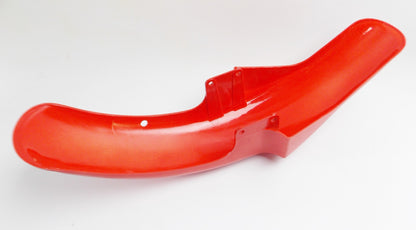 OEM LAVERDA LB-1 UNO SPORT 1990 PLASTIC FRONT FENDER MUD GUARD RED - MotoRaider