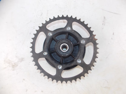 1990's YAMAHA 2.75-18 REAR WHEEL BLACK SPROCKET BRAKE DISC ROTOR TIRE VINTAGE - MotoRaider