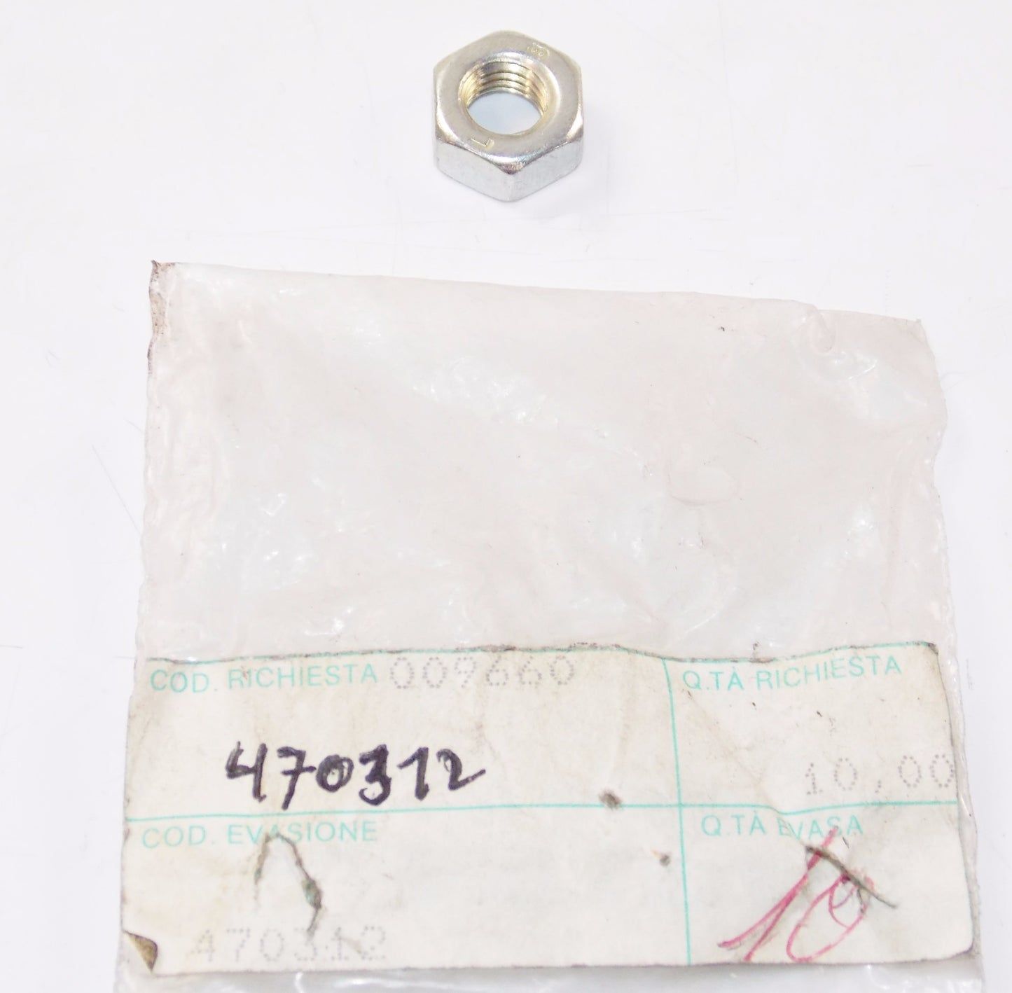 NOS OEM CAGIVA 87-88 EXCALIBUR 350 | 501 CAMEL 501 KANGURO 350 MORINI NUT 470312 - MotoRaider