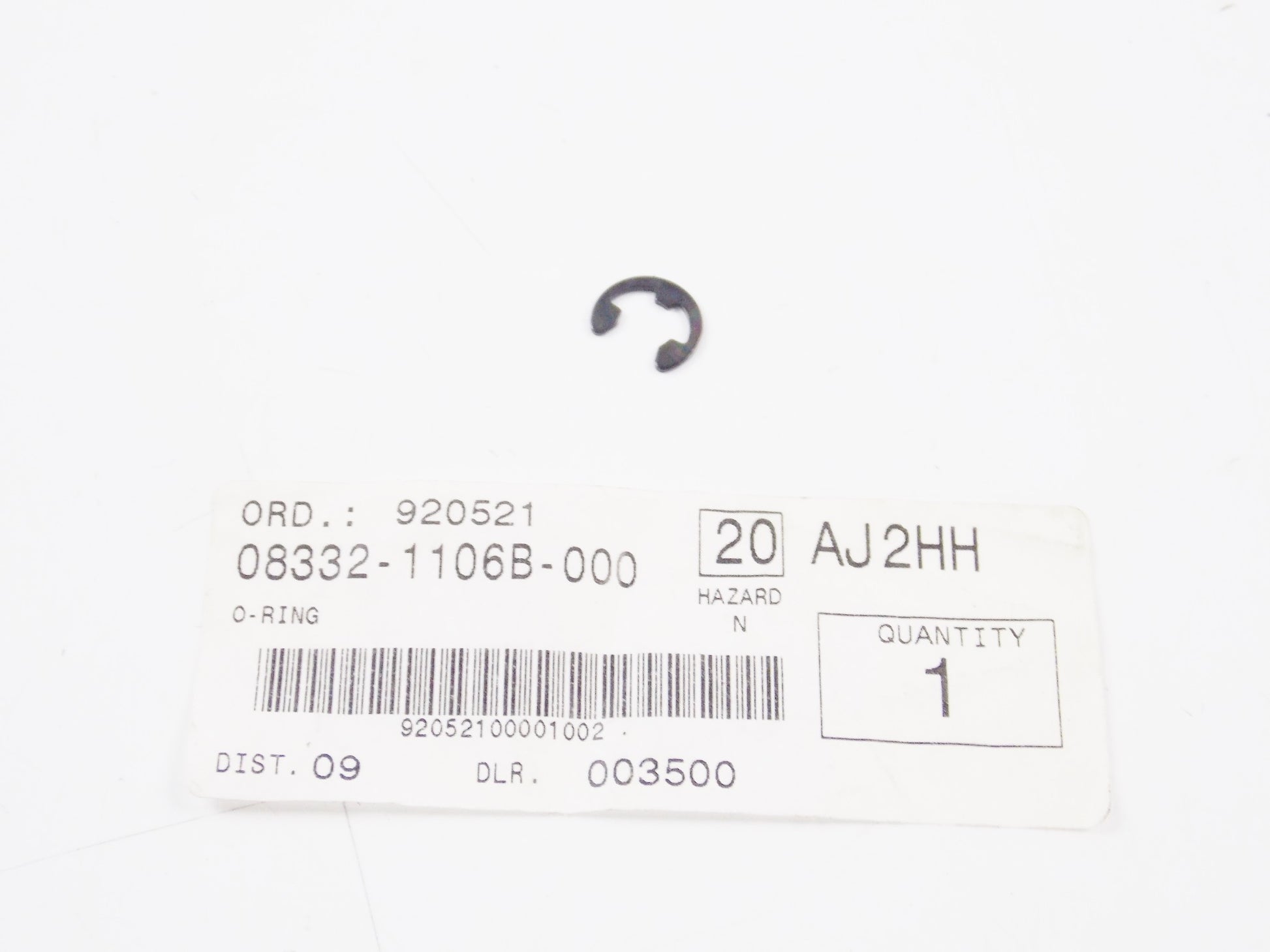 NOS OEM SUZUKI 2006-2010 VL800 | 2007-2017 DL650 FOOTREST E RING 08332-1106B-000 - MotoRaider