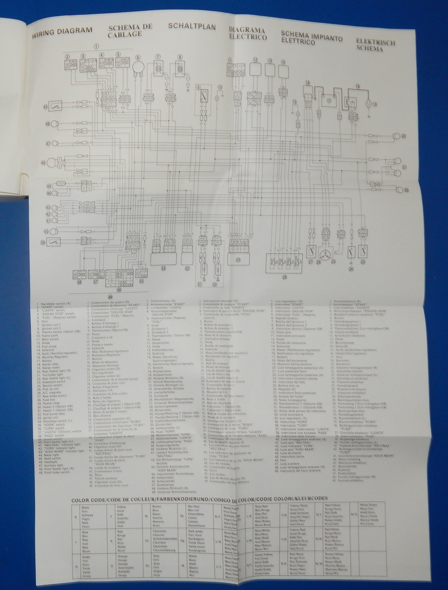 1991 YAMAHA XV535(L) USER OWNER MANUAL BOOK 3BT-28199-A1 MULTI LANGUAGE VINTAGE - MotoRaider