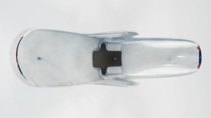 NOS OEM YAMAHA 1984 XJ750S FRONT MUDGUARD FENDER WHITE BLUE RED 41Y-21501-00-1X - MotoRaider