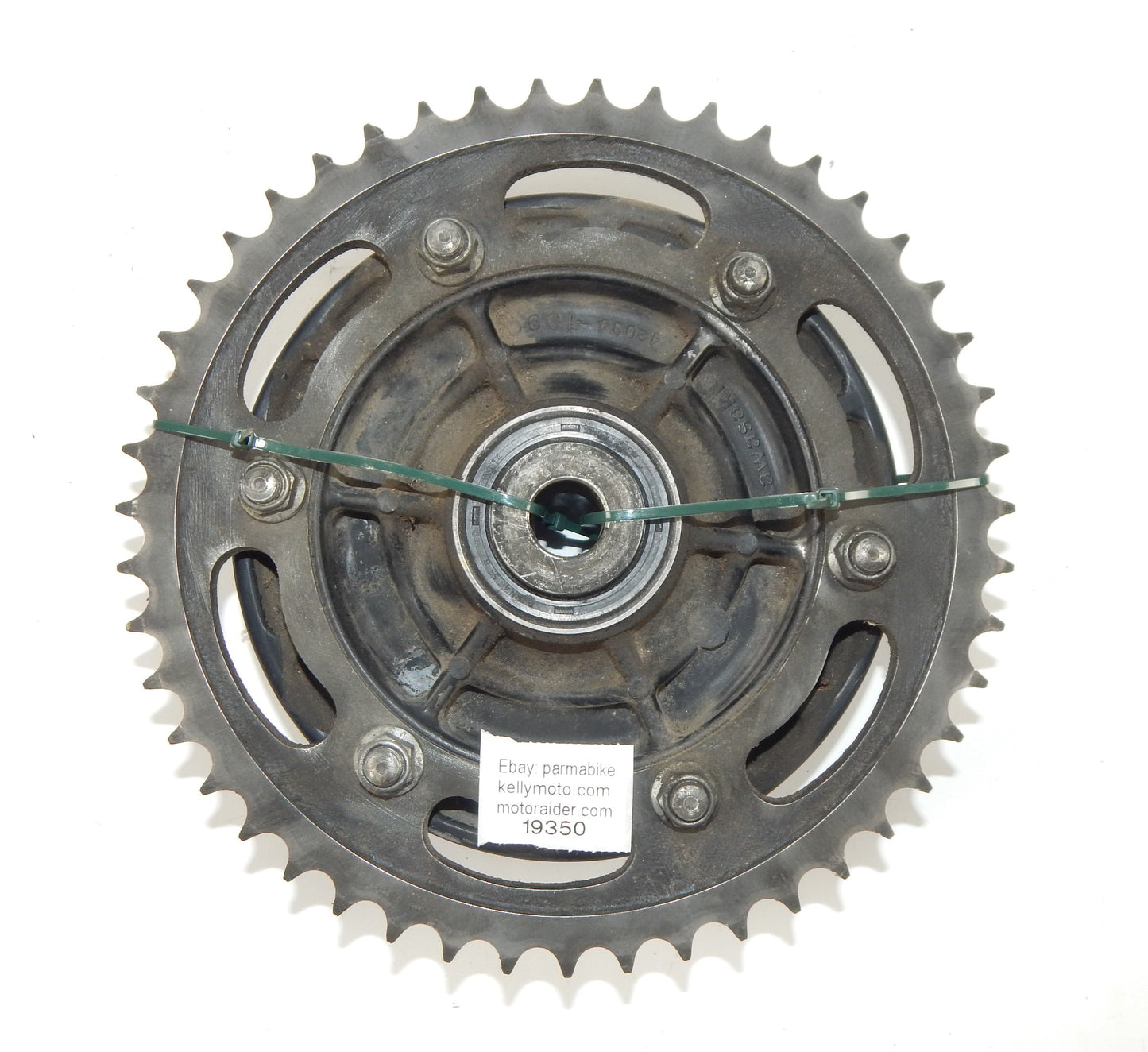 1989 KAWASAKI ZX 750 NINJA REAR WHEEL CUSHION PLATE CARRIER DRIVE SPROCKET 47T - MotoRaider
