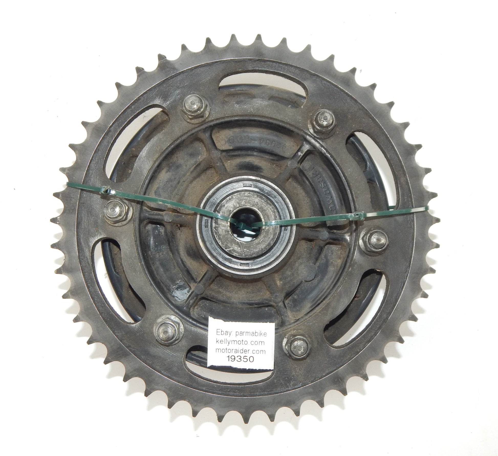 1989 KAWASAKI ZX 750 NINJA REAR WHEEL CUSHION PLATE CARRIER DRIVE SPROCKET 47T - MotoRaider