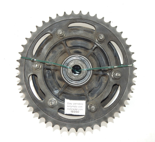1989 KAWASAKI ZX 750 NINJA REAR WHEEL CUSHION PLATE CARRIER DRIVE SPROCKET 47T - MotoRaider