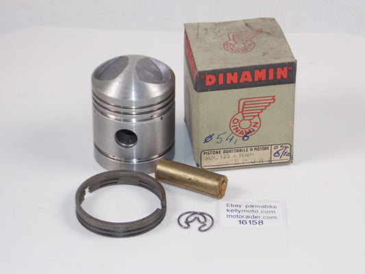 DINAMIN 192 PISTON 54.6 MM MV 125 SPORT 4-STROKE+RINGS+15MM PIN+CIRCLIP #16158 - MotoRaider