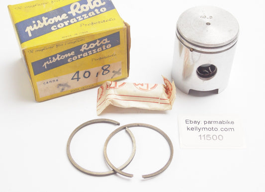 NOS ROTA PISTON + RINGS + PIN + CLIPS SET CPL. D. 40.8 mm BENELLI 50 cc 2-STROKE - MotoRaider