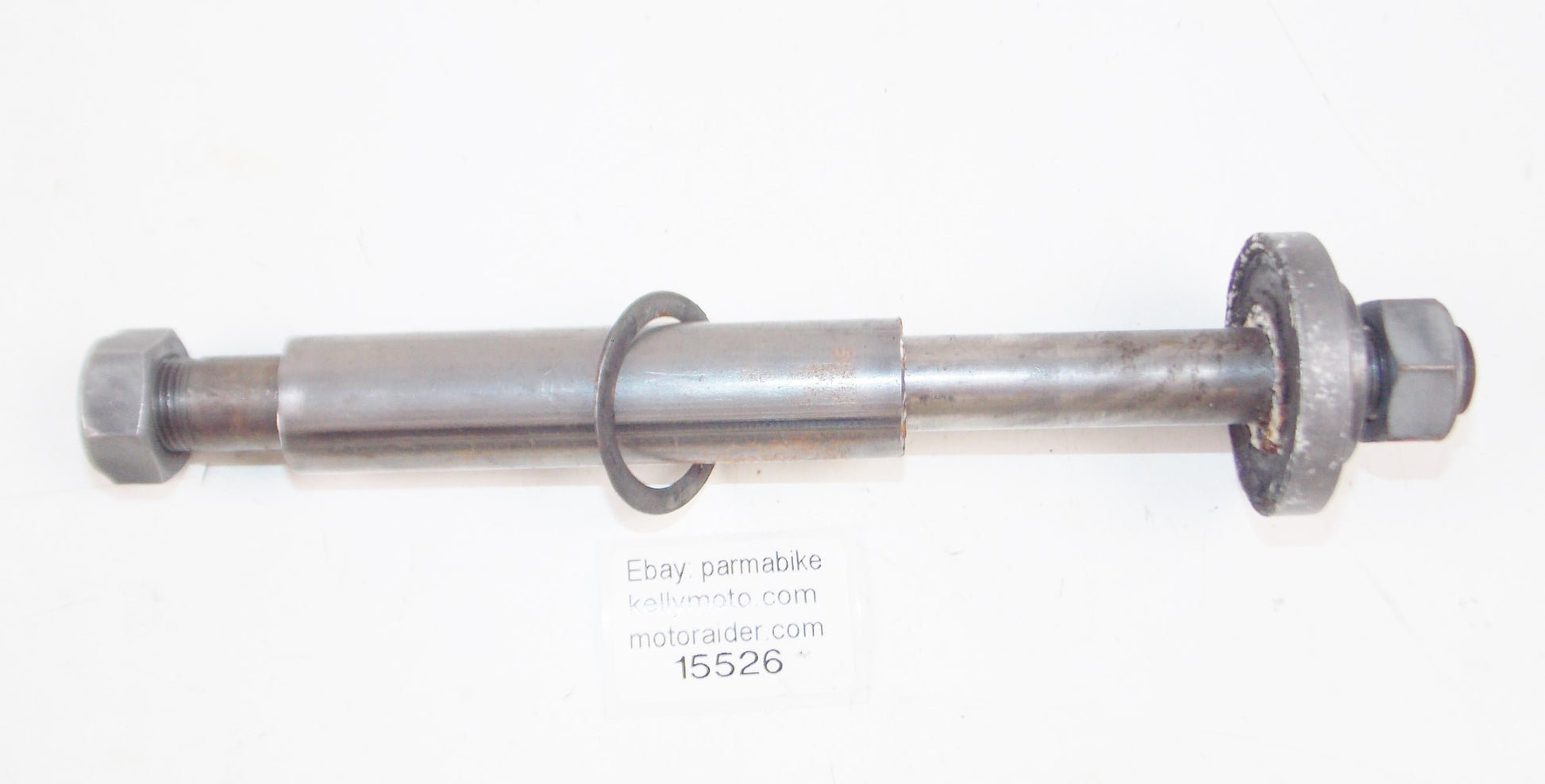 1972 MORINI CORSARO 125 REAR WHEEL PIN BOLT AXLE SPACER BOLT NUT WASHER - MotoRaider