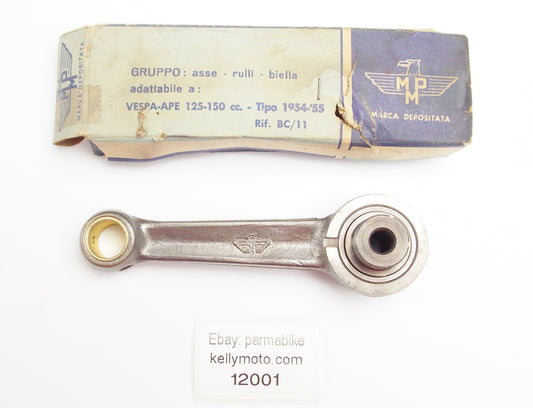 NOS MPM CONNECTING ROD+BEARING+PIN VESPA-APE 1954-1955 125-150 cc GITAN 48CC - MotoRaider