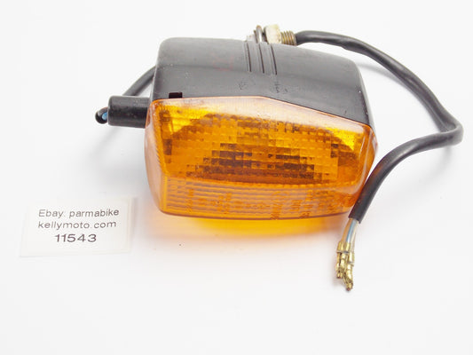 1986 CAGIVA 125 ELEFANTRE FRONT RIGHT TURN SIGNAL BLINKER INDICATOR AMBER LENS - MotoRaider