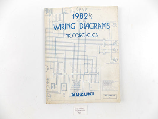1980.5 SUZUKI DR DS FA FR FZ GN GS GT PE RS SP TR TS WIRING DIAGRAM MANUAL BOOK - MotoRaider