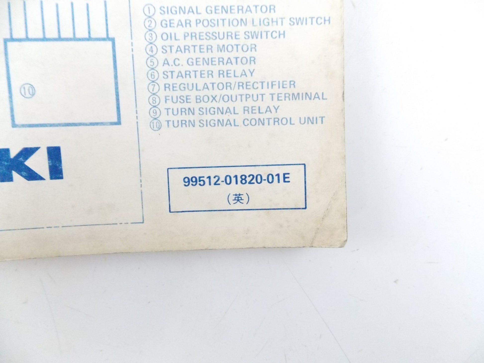 1980.5 SUZUKI DR DS FA FR FZ GN GS GT PE RS SP TR TS WIRING DIAGRAM MANUAL BOOK - MotoRaider