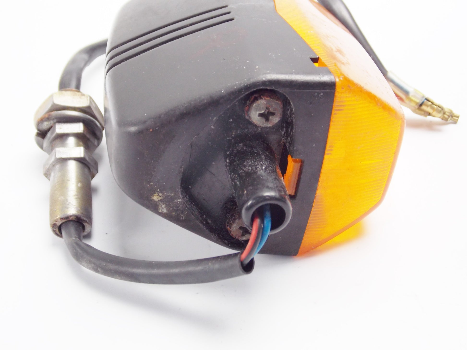 1986 CAGIVA 125 ELEFANTRE FRONT RIGHT TURN SIGNAL BLINKER INDICATOR AMBER LENS - MotoRaider