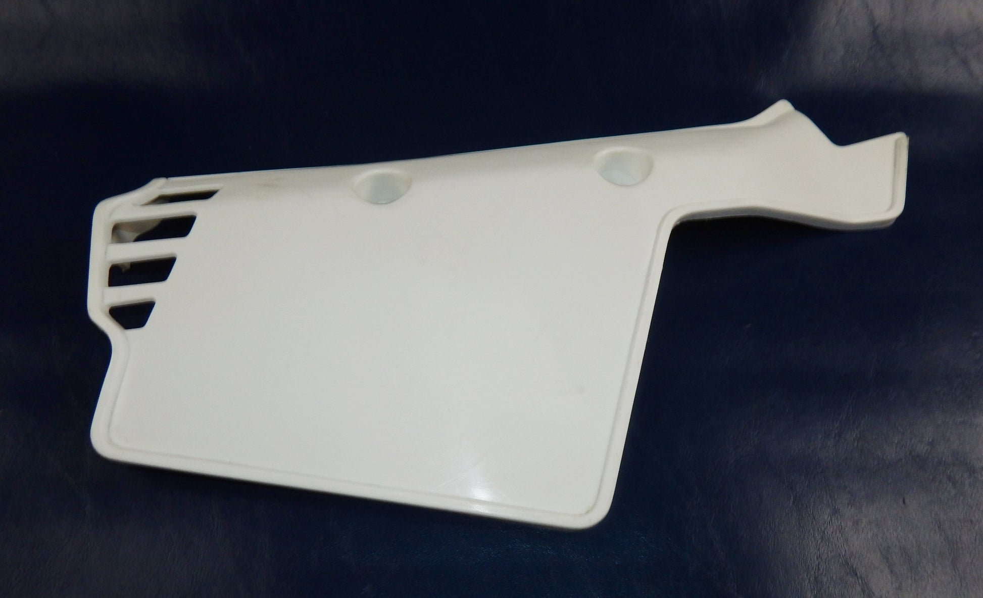 1984-85 AIM ENDURO 50 ZEC FRAME LEFT SIDE COVER PANEL NUMBER PLATE WHITE VINTAGE - MotoRaider
