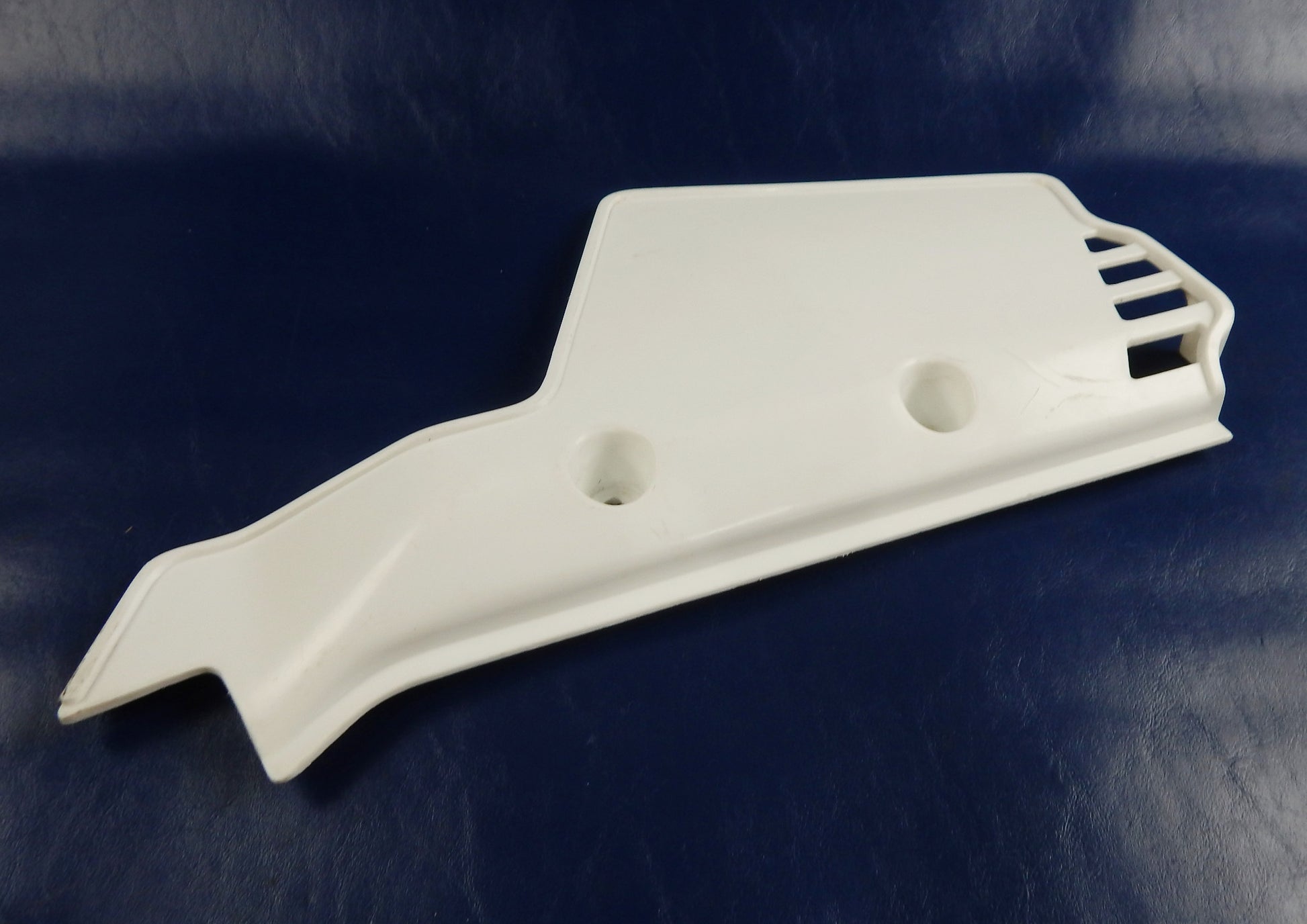 1984-85 AIM ENDURO 50 ZEC FRAME LEFT SIDE COVER PANEL NUMBER PLATE WHITE VINTAGE - MotoRaider