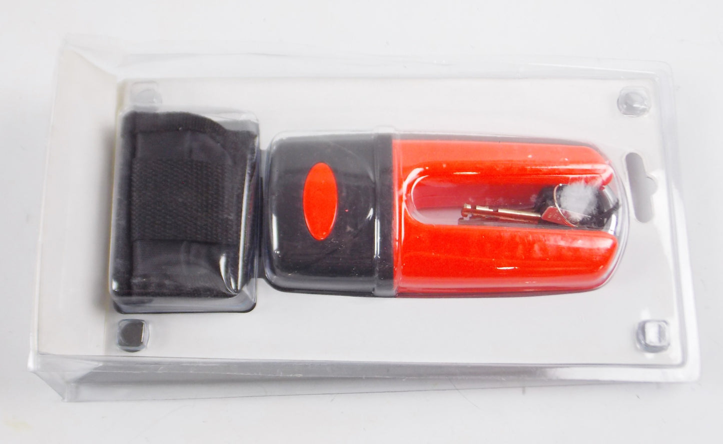 NOS STAR LOCKS MOTORCYCLES SCOOTER RED BRAKE DISC LOCK SECURITY ANTITHEFT - MotoRaider