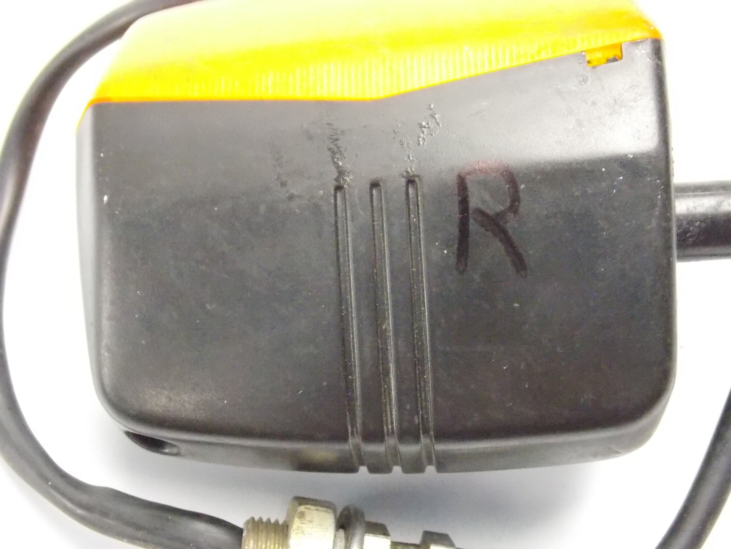1986 CAGIVA 125 ELEFANTRE FRONT RIGHT TURN SIGNAL BLINKER INDICATOR AMBER LENS - MotoRaider