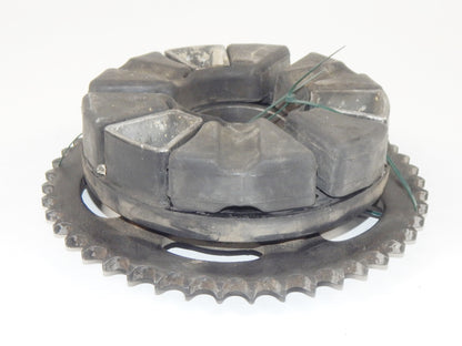 1989 KAWASAKI ZX 750 NINJA REAR WHEEL CUSHION PLATE CARRIER DRIVE SPROCKET 47T - MotoRaider