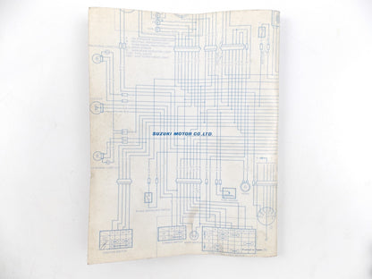 1980.5 SUZUKI DR DS FA FR FZ GN GS GT PE RS SP TR TS WIRING DIAGRAM MANUAL BOOK - MotoRaider