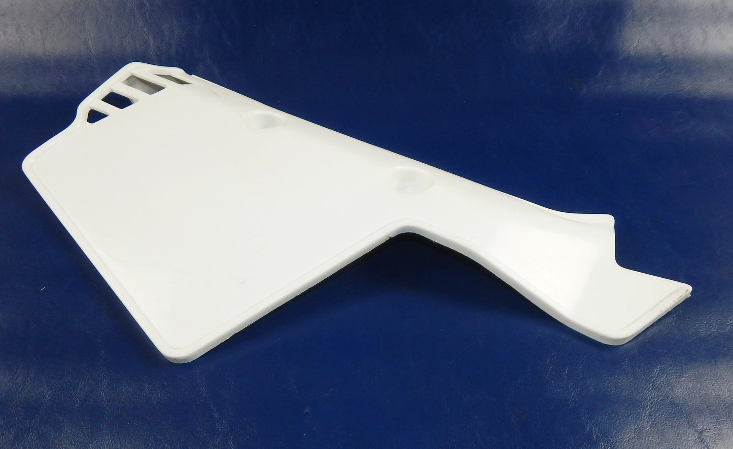 1984-85 AIM ENDURO 50 ZEC FRAME LEFT SIDE COVER PANEL NUMBER PLATE WHITE VINTAGE - MotoRaider