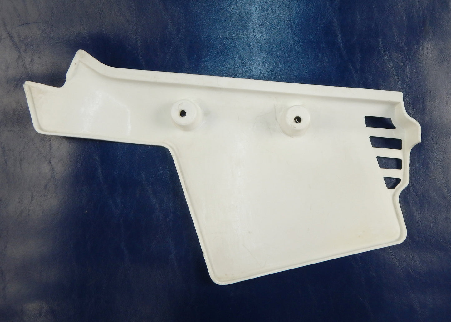 1984-85 AIM ENDURO 50 ZEC FRAME LEFT SIDE COVER PANEL NUMBER PLATE WHITE VINTAGE - MotoRaider