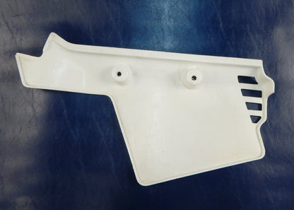 1984-85 AIM ENDURO 50 ZEC FRAME LEFT SIDE COVER PANEL NUMBER PLATE WHITE VINTAGE - MotoRaider