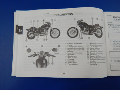 1991 YAMAHA XV535(L) USER OWNER MANUAL BOOK 3BT-28199-A1 MULTI LANGUAGE VINTAGE - MotoRaider