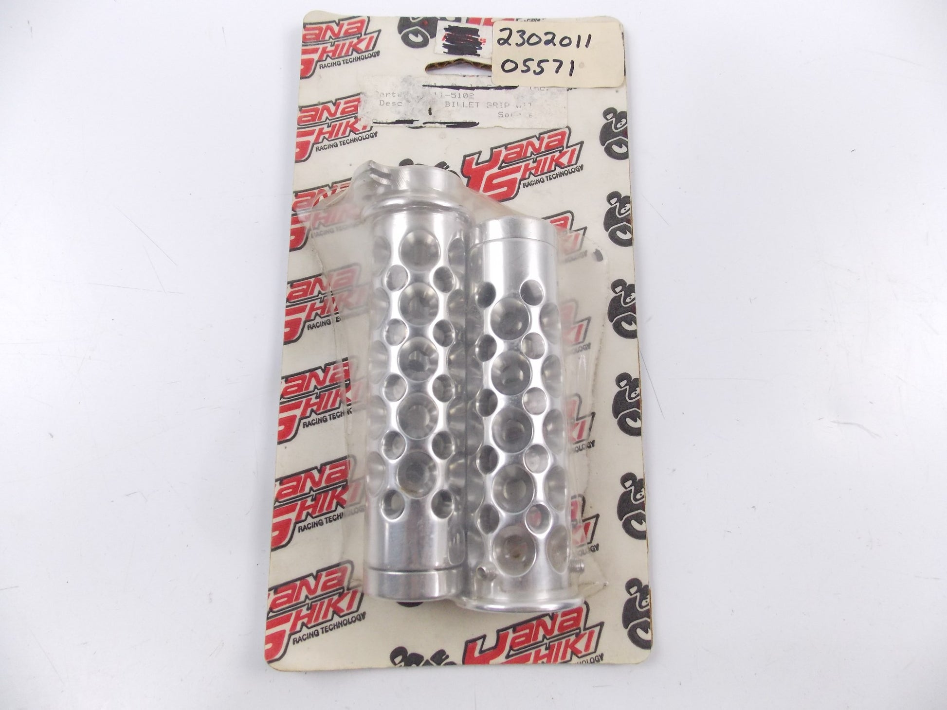 NOS YANA SHIKI ALUMINUM ALLOY HANDLEBAR BILLET GRIPS 10-5102 - MotoRaider