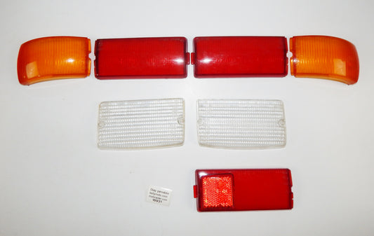 AUTOBIANCHI A111 FRONT / REAR RIGHT / LEFT TURN STOP LIGHT LENSES STARS /DARELLO - MotoRaider