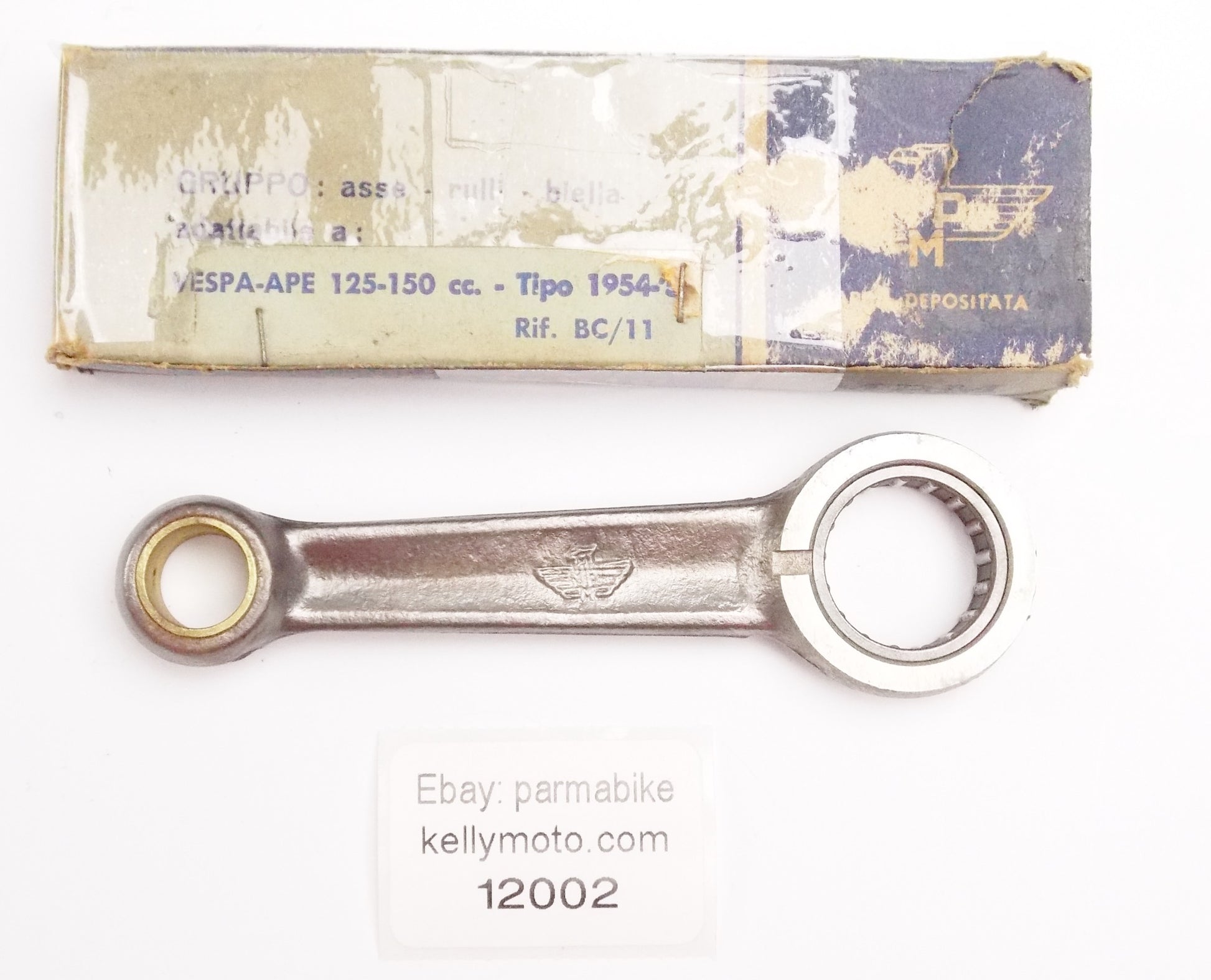 NOS MPM CONNECTING ROD+BEARING VESPA-APE 1954-1955 125-150cc GITAN 48 cc 4STROKE - MotoRaider