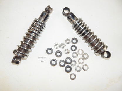 1970 GILERA 125 GIUBILEO SUSPENSION REAR SHOCKS + HARDWARE VINTAGE ITALY - MotoRaider